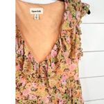Open Edit One Edit Nordstrom Floral Ruffle Sleeveless V-Neck Crop Top Blouse Sz XS Photo 3