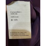 3.1 Phillip Lim Womens Silk Long Sleeve Top Metallic Beaded Size 4 Purple Photo 5