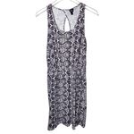 Patagonia  Travel Back Keyhole Aztec Print Mini Dress in Dark Grey/White Photo 35