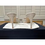 Malone Souliers Lumi 70 Slide Sandal Squared Toe Stiletto Beige 6 US 36.5 EU NIB Photo 9