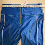 Bandier NWT  Ultra High Rise Zip Front 9” Biker Shorts Blue Size 2XL Photo 5