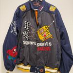 JH design SpongeBob SquarePants NASCAR vintage racing jacket Blue Size XL Photo 0