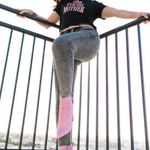 LuLaRoe  light gray distressed ankle skinny size 34 stretchy jeans Photo 0