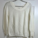 Cache  Cream‎ Crew Neck Sweater Soft Knit Photo 0
