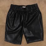 Altar'd State Faux Leather Biker Shorts Photo 4