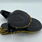 HELLE COMFORT GOLD & BLACK ZEBRA STRIPES WITH RHINESTONE BUCKLES SIZE 6 Photo 2