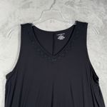 Lane Bryant Shirt Womens 18/20 Black Lace Trim Jersey Tank Neutral Minimalist Photo 3