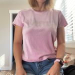 Juicy Couture Velour Rhinestone Tee size Large Lounge Velvet Y2K Shirt Baby Pink Photo 3