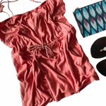 new Trovata ♕ Braided Strap Drawstring Waist Cami Top ♕ Dusty Pink Large Photo 1