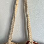 Vintage Capelli Straw Tote Bag Fish Beachy Coastal Ocean Vacation Boho Knit Tan Photo 6
