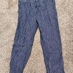 Free People  Blue Striped Track Pants XS Photo 2
