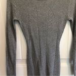 Almost Famous  Long Sleeve Knit Grey Fitted Body con Dress Size Medium Photo 9