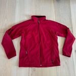 Columbia Red Zip Up Jacket 100% Polyester Size Large Photo 0