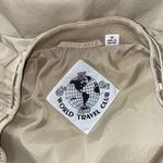 Vintage 80’s World Travelers Club Bomber Jacket Tan Size M Photo 3