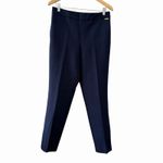 T Tahari Women's Navy Pull On Stretch Ankle Dress Pants Size 10 Officecore Photo 1