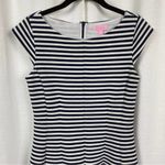Lilly Pulitzer Blue&White Stripe Briella Fit&Flare Dress Sz.S Photo 5