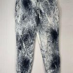 Lululemon Athletic Warm Down Black/White Marbled/Tie-Dye Jogger Sweatpant Size 6 Photo 0