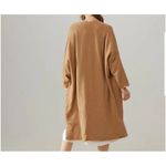 Nap Womens M Long Wool Duster Cardigan Loungewear Boho Festival Lagenlook Resort Brown Size M Photo 3