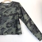 BP New  Camo Print Thermal Knit Long Sleeve Tee Cozy Crewneck Green Photo 6