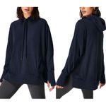 Sweaty Betty  Women’s Liberate Luxe Fleece Washed Navy Pullover Hoodie Photo 1