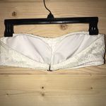 Victoria's Secret Victoria’s Secret White‎ Lace Bandeau Bikini Top Photo 4