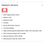 AGOLDE Astrid Slice Denim Maxi Skirt 100% Cotton Size 24 Photo 6