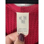 Free People  We the Free Catalina Thermal Pink Oversized Waffleknit Small Photo 4