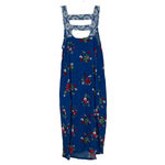 Matilda Jane  Womens Dress Size‎ Medium Blue With Colorful Floral Lined Rayon Photo 4