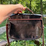 Vintage st. Borse Purse Pocketbook Black Brown Leather? Western Photo 5