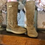 Coach "TALLULAH" PULL ON SUEDE AND FAUX SHEARLING LINED WINTER BOOTS (5.5) Photo 2