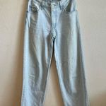 Levi's Baggy Dad Light Wash Mid Rise Straight Leg Denim Jeans Womens 24 Photo 0