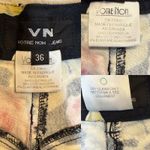 Vintage Votre Nom High Rise Mom Jeans Soft Floral Print Bright Size 24 (EU 36) Black Photo 5