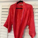 Victoria's Secret Victoria’s Secret Gold Label Red Satin Robe OSFA Photo 2