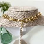 Coach Gold Handtag Signature C Charm Chain Necklace Photo 5