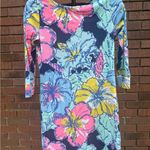 Lilly Pulitzer  Marlowe Dress Big Flirt Hibiscus Floral Print Womens Size Small Photo 0