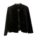 Louben Womens Black Faux Fur Zip Jacket Photo 3