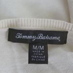 Tommy Bahama Sequin Wool Raglan Sweater Cream Thin Knit Long Sleeve Size Medium Photo 5