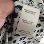 Rebecca Taylor  snow leopard cap sleeve peplum top stretchy‎ women's size S Photo 4