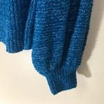 Free People  Blue Edessa Knit Off The Shoulder Sweater Size XS Photo 5