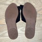 Loeffler Randall  Phoebe Knitted Suede Black Bow Slide Sandals Women’s Size 8.5 Photo 3