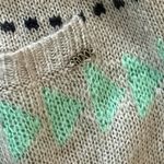 Roxy Women’s Aztec Knit Cardigan Sweater Large Acrylic Y2K Boho Vintage Surf Photo 3