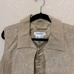 Coldwater Creek leather vest sz XL western boho festival concert cowgirl rodeo Photo 2