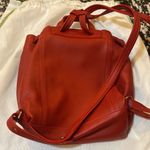 Longchamp  Women's Red Le Pliage Leather Backpack Photo 5