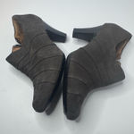 Clarks  Society Gown Pewter Suede Ankle Booties Size 8M Photo 0