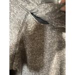 Maurice's  Sweatshirt Size XXL Long Sleeve Gray Cowl Cut Out Neck Lace Up‎ Accent Photo 3