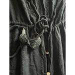 Blue Island  Swim Cover Dress Button Front Black Size M Photo 3