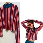 Target x Victor Glemaud Color Stripe Mock Neck Knit Crop Photo 2