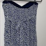 Forever 21  Blue Paisley Strapless Dress Photo 1