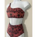 Ulla Johnson  Bikini Set Reina Wild Rose Top & Sahara High Waist Bottoms Size S Photo 6