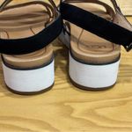 UGG  Women's Braelynn Black Patent Leather Suede Sandals Photo 5